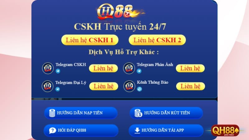 Doi ngu cham soc khach hang QH88 24 7